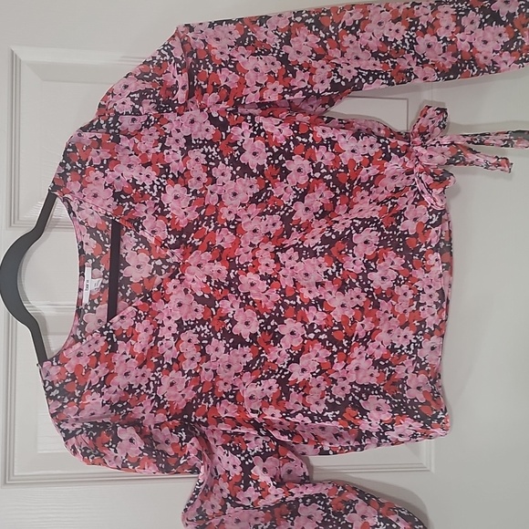 Floral Pink Women's Top - Picture 4 of 4